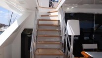 Sailing Catamaran LA SELLA DEL DIAVOLO -  Stair to Flybridge